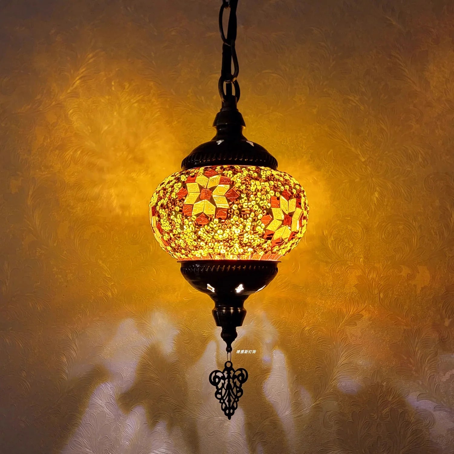 Lampada a Sospensione Mosaico Art Déco Fatta a Mano - Stile Turco Romantico E27