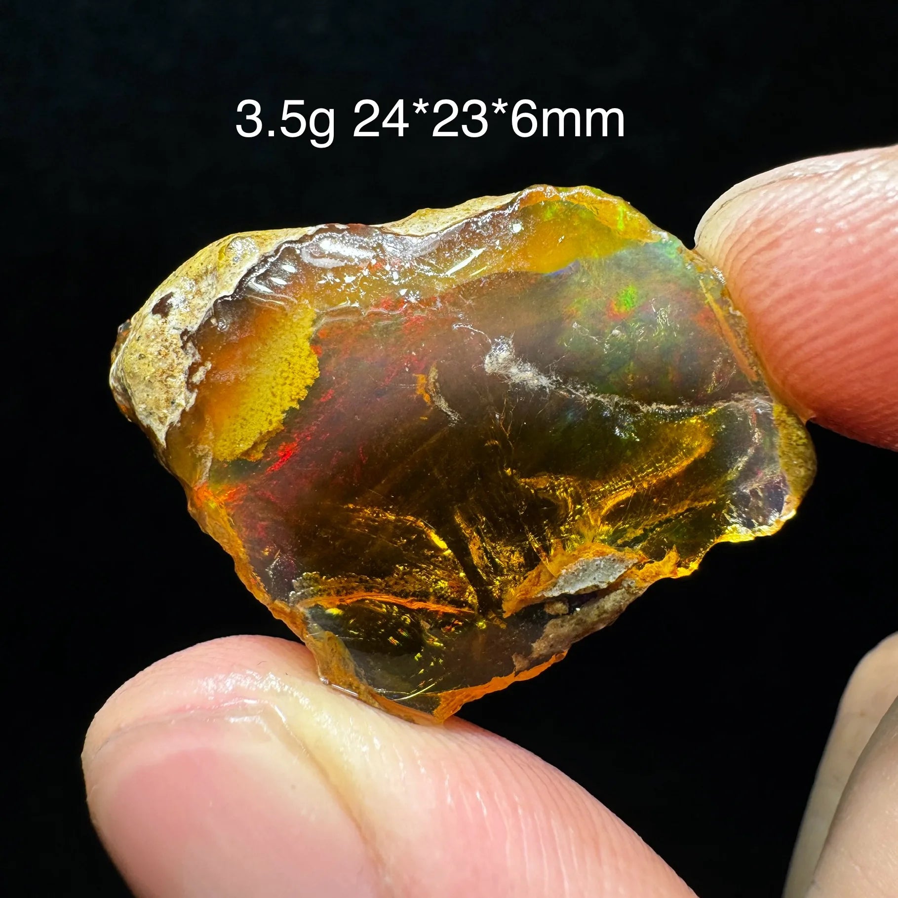 Opale Etiope Naturale Colorato - Da Conservare in Acqua Specimen Gemma
