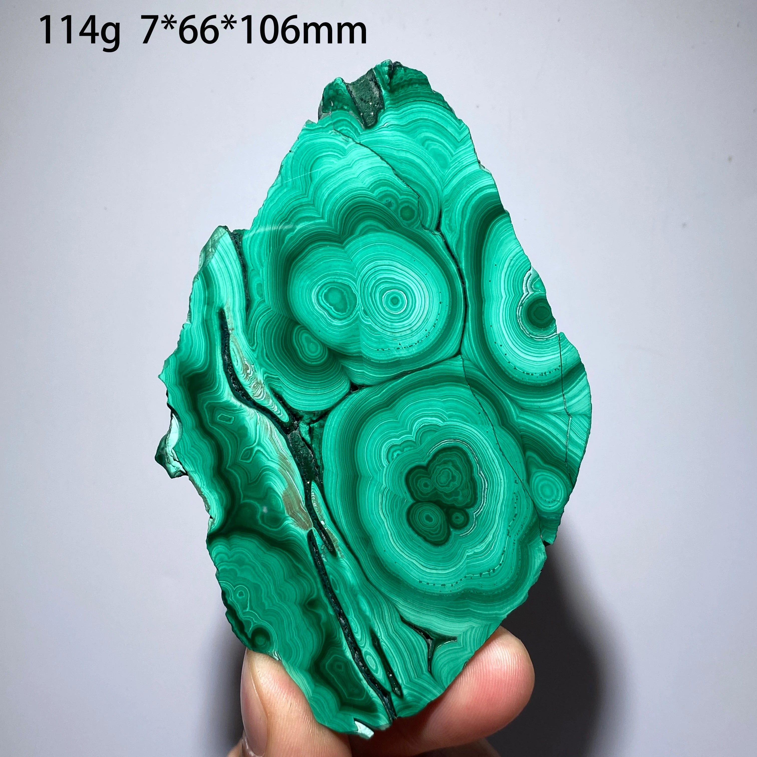 Malachite Naturale - Fetta Lucidata Cristallo Minerale per Decorazione