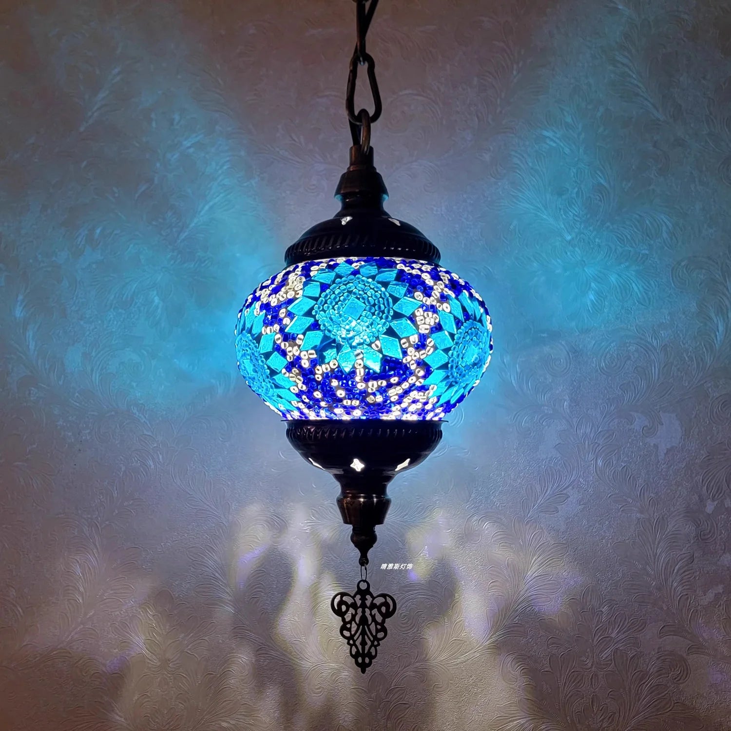 Lampada a Sospensione Mosaico Art Déco Fatta a Mano - Stile Turco Romantico E27