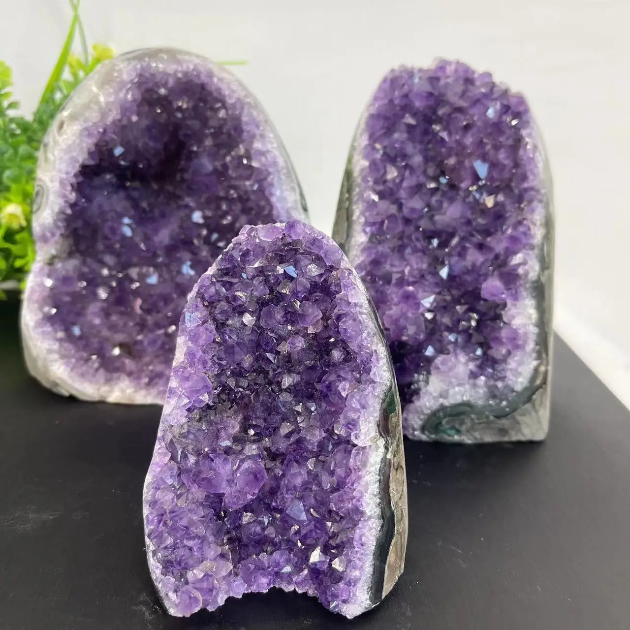 Cluster di Ametista Naturale - Geode Quarzo Uruguay per Arredo Casa
