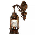 Applique da Parete LED Vintage Stile Lanterna - Bronzo Antico Europeo E27