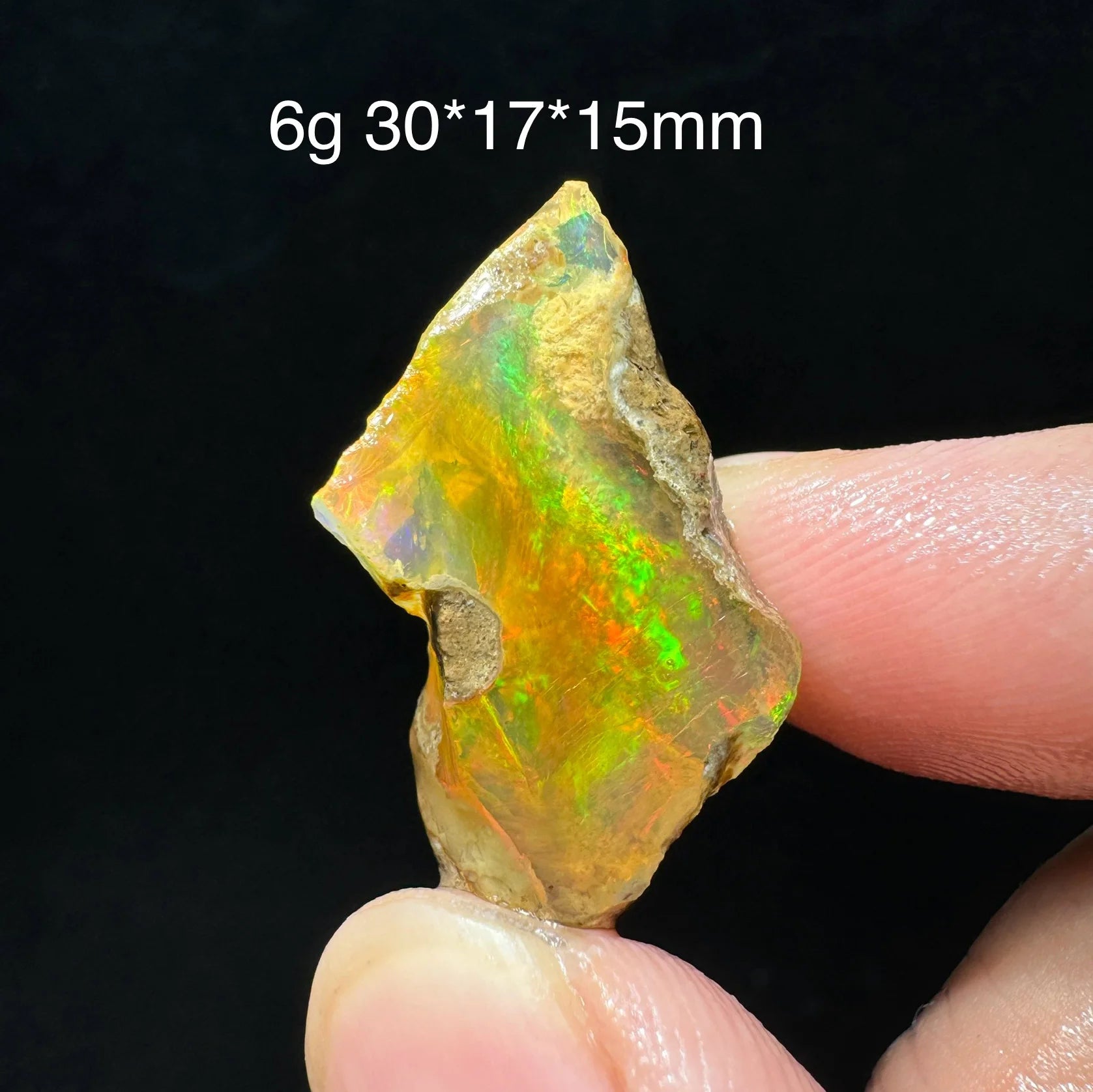 Opale Etiope Naturale Colorato - Da Conservare in Acqua Specimen Gemma
