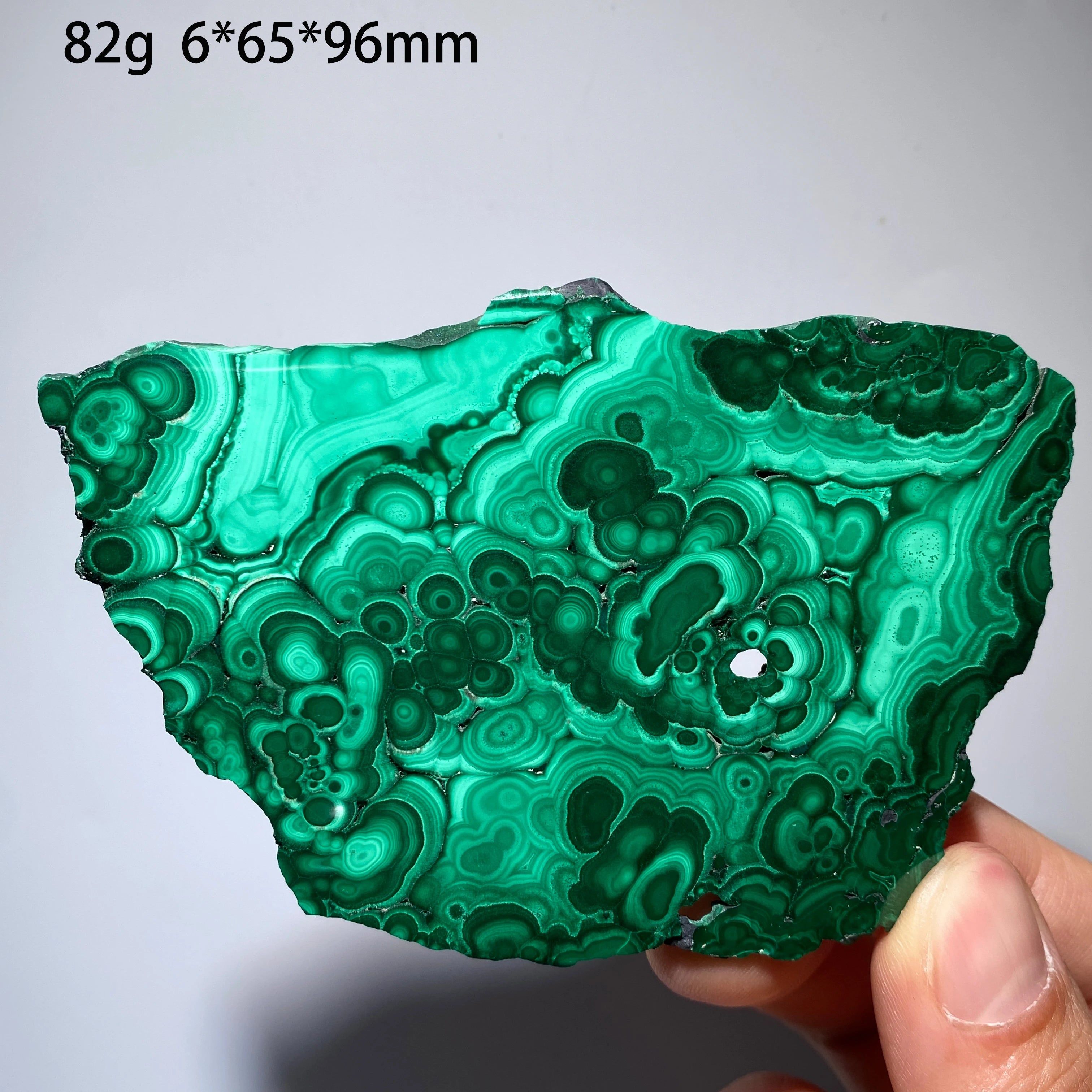 Malachite Naturale - Fetta Lucidata Cristallo Minerale per Decorazione