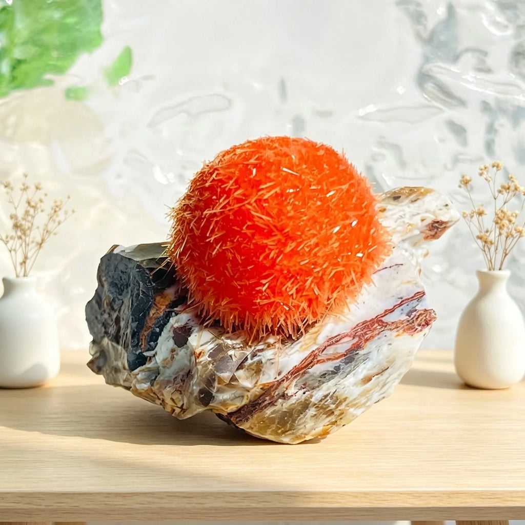 Zeolite Naturale Rara - Cluster di Cristalli Quarzo Specimen Minerale