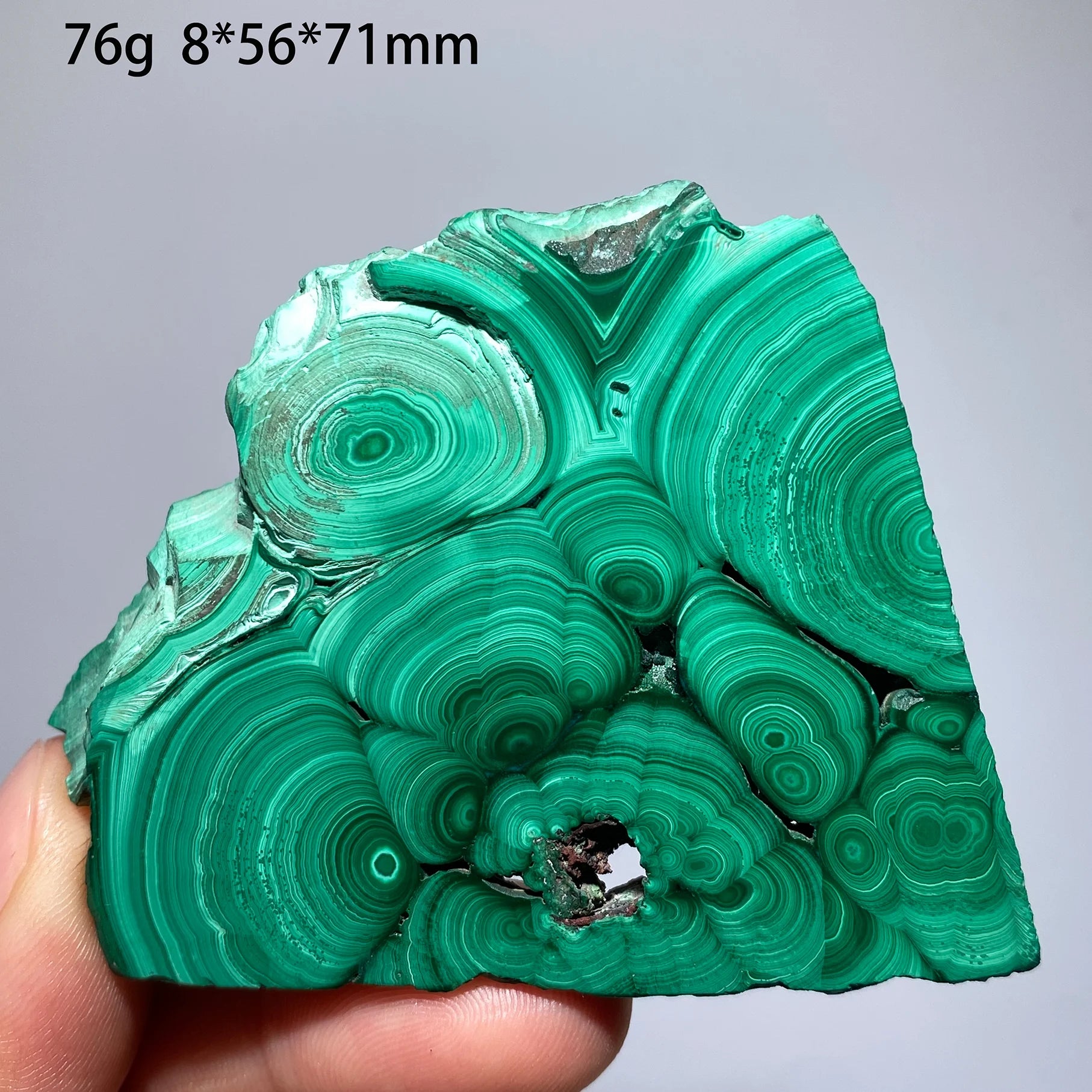 Malachite Naturale - Fetta Lucidata Cristallo Minerale per Decorazione