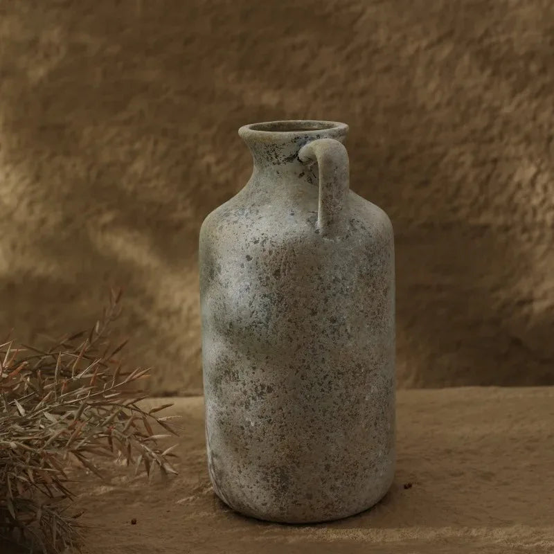 Vaso in Ceramica Vintage Fatto a Mano