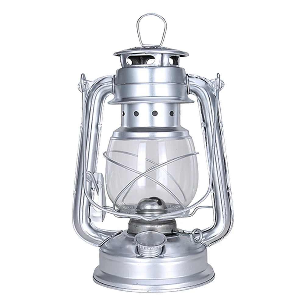 Lanterna da Campeggio Vintage in Metallo - Stile Kerosene con Manico