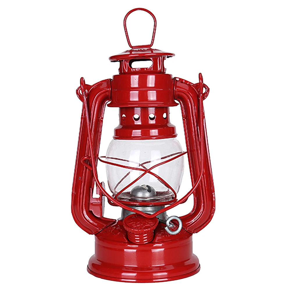 Lanterna da Campeggio Vintage in Metallo - Stile Kerosene con Manico
