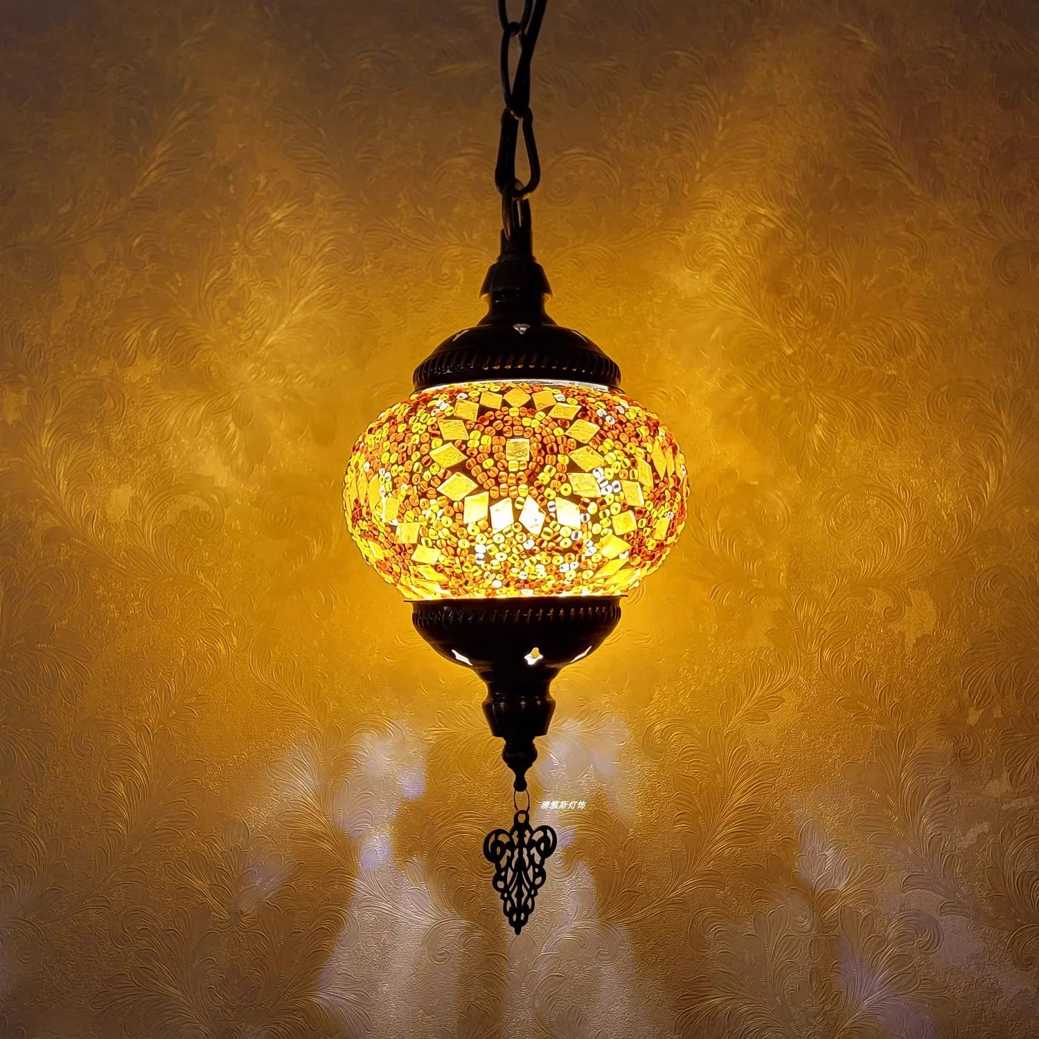 Lampada a Sospensione Mosaico Art Déco Fatta a Mano - Stile Turco Romantico E27