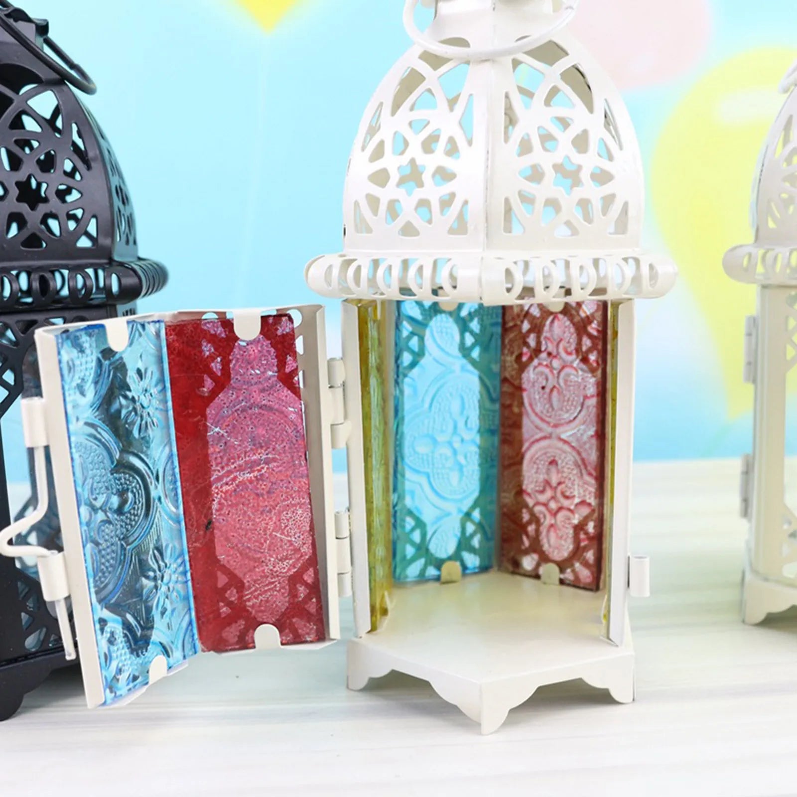 Portacandela Lanterna Vintage Stile Marocchino - Decorazione per Feste e Casa