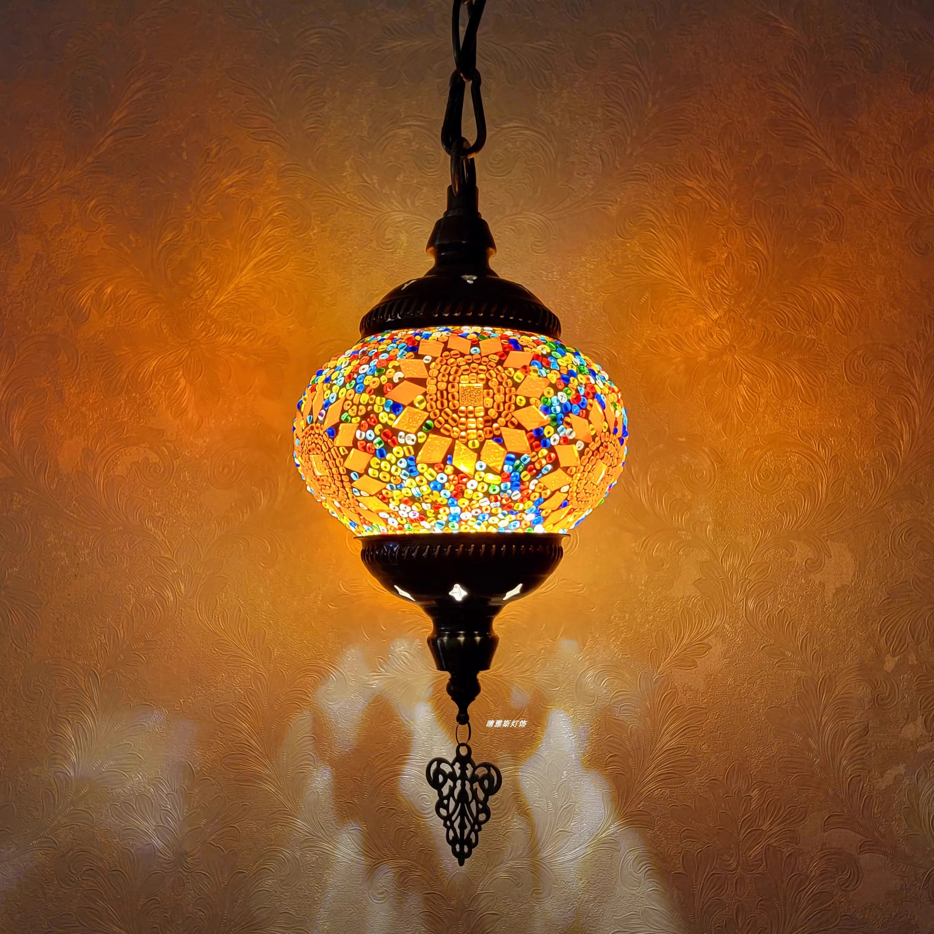 Lampada a Sospensione Mosaico Art Déco Fatta a Mano - Stile Turco Romantico E27