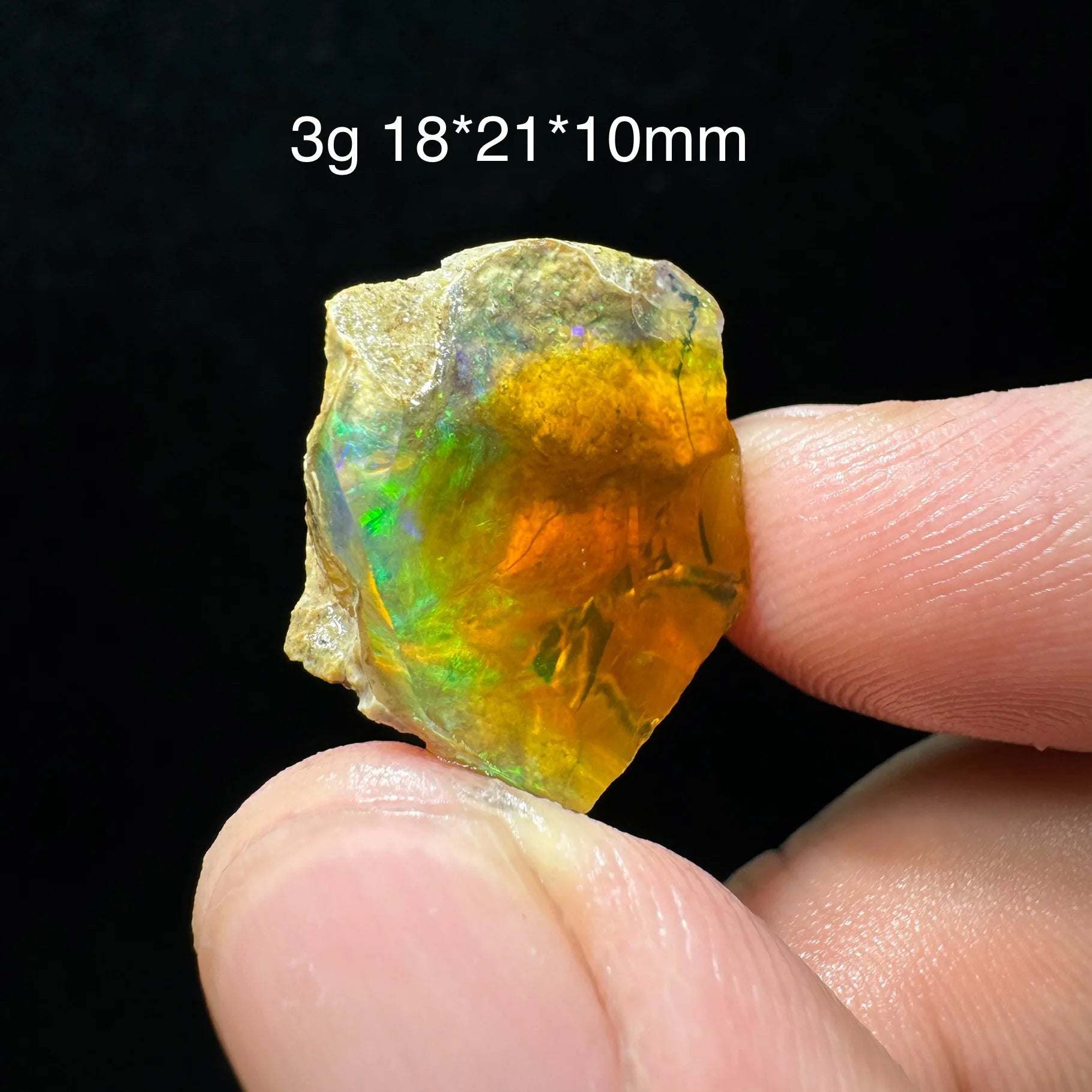 Opale Etiope Naturale Colorato - Da Conservare in Acqua Specimen Gemma