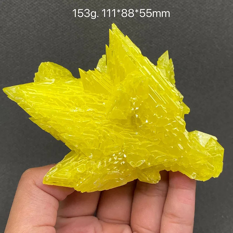 Zolfo Naturale Giallo 100% - Cristallo Minerale Specimen del Myanmar