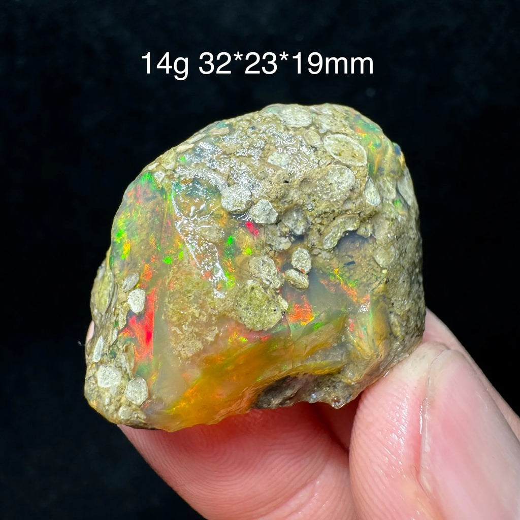 Opale Etiope Naturale Colorato - Da Conservare in Acqua Specimen Gemma