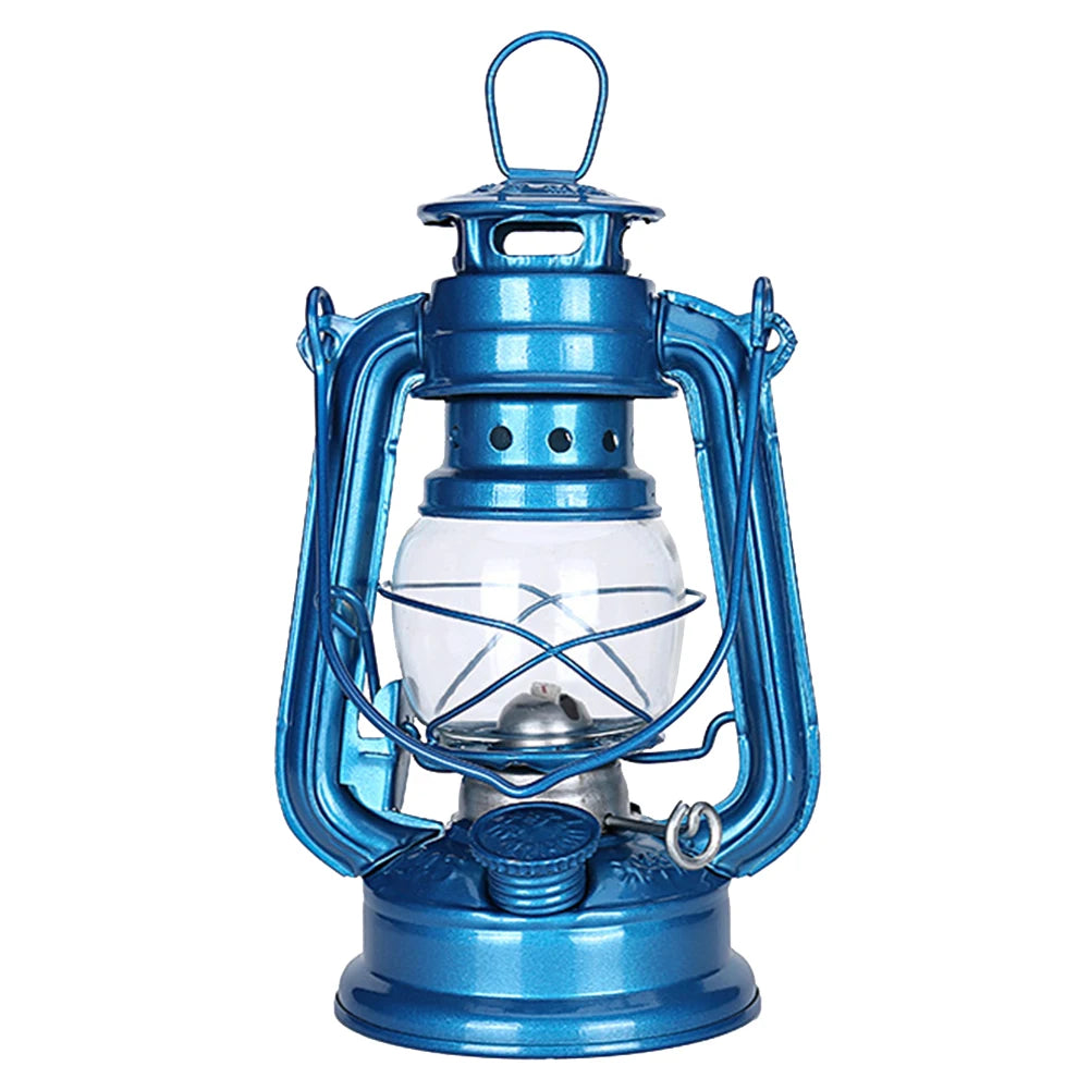 Lanterna da Campeggio Vintage in Metallo - Stile Kerosene con Manico