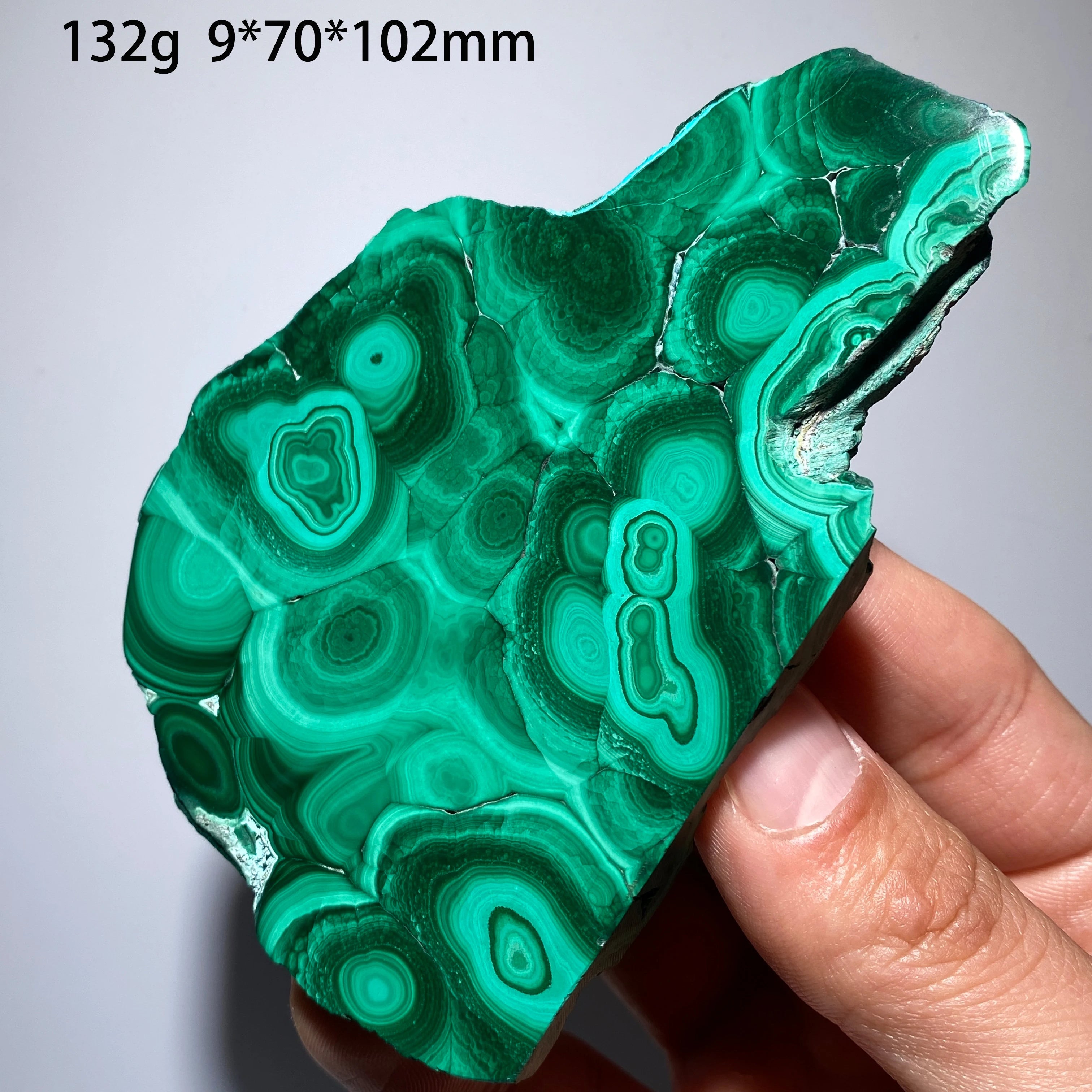 Malachite Naturale - Fetta Lucidata Cristallo Minerale per Decorazione