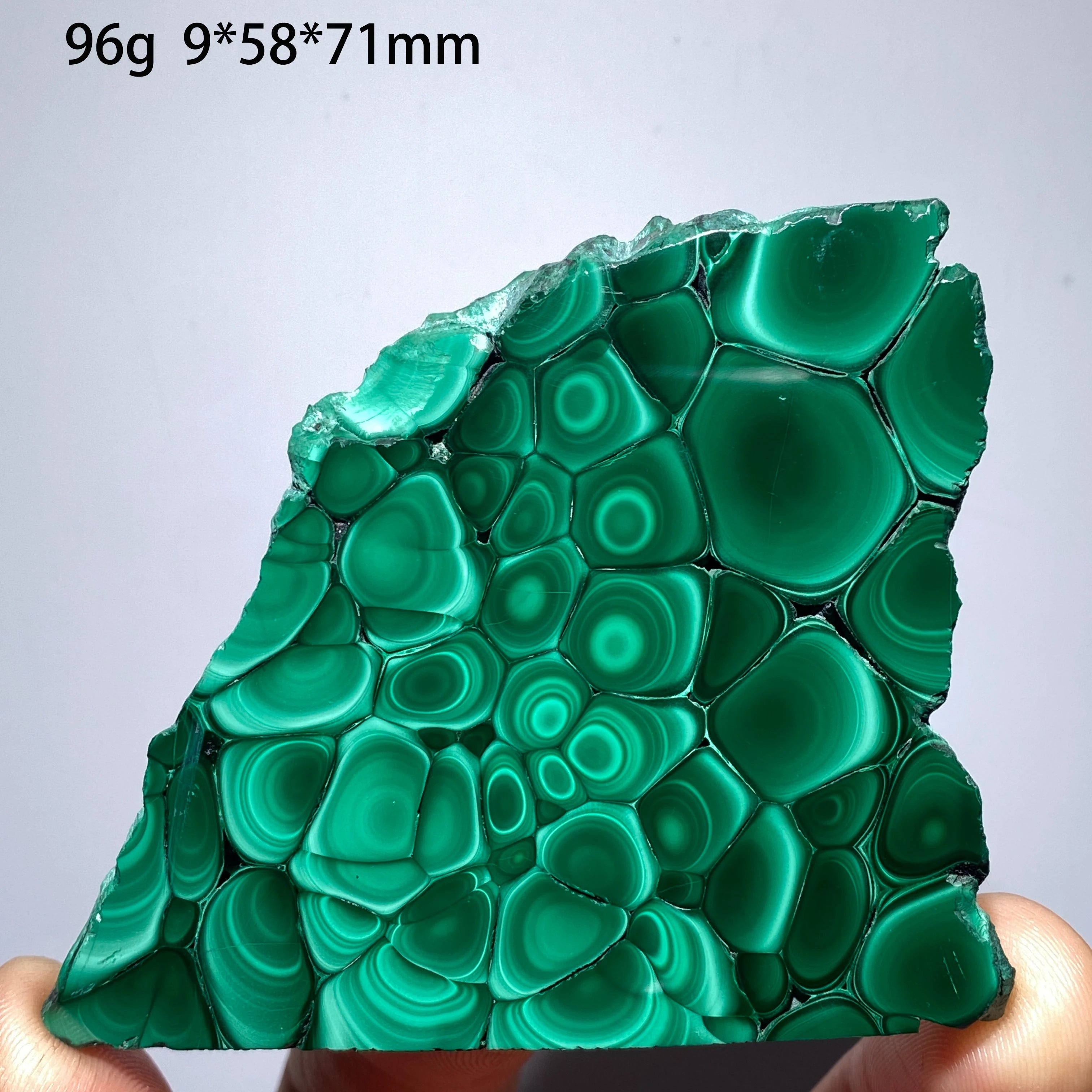 Malachite Naturale - Fetta Lucidata Cristallo Minerale per Decorazione