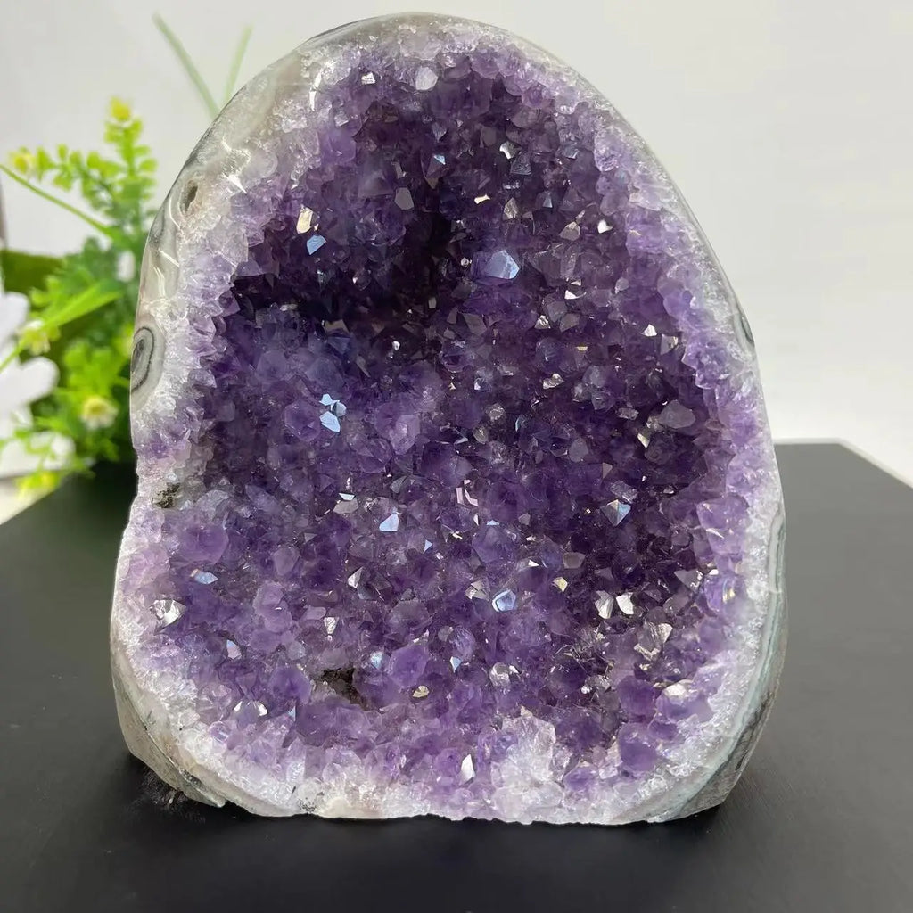 Cluster di Ametista Naturale - Geode Quarzo Uruguay per Arredo Casa