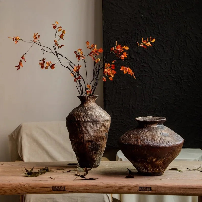 Vasi in Ceramica Stoneware Wabi-Sabi - Stile Retrò & Nostalgia