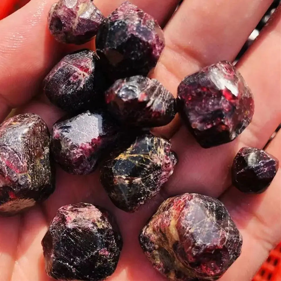 Granato Rosso Naturale Grezzo 100% - Cristallo Gemma Specimen Guarigione