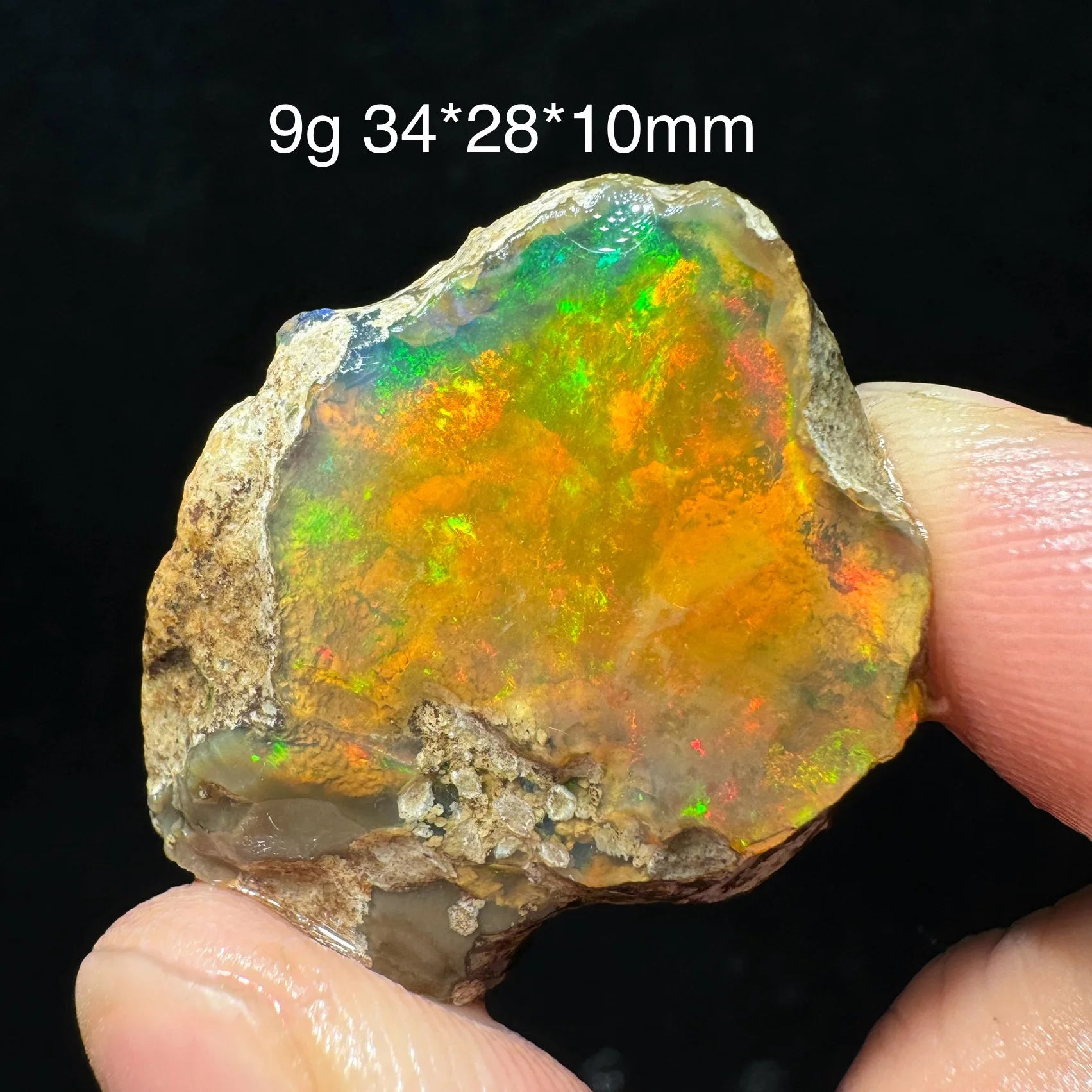 Opale Etiope Naturale Colorato - Da Conservare in Acqua Specimen Gemma