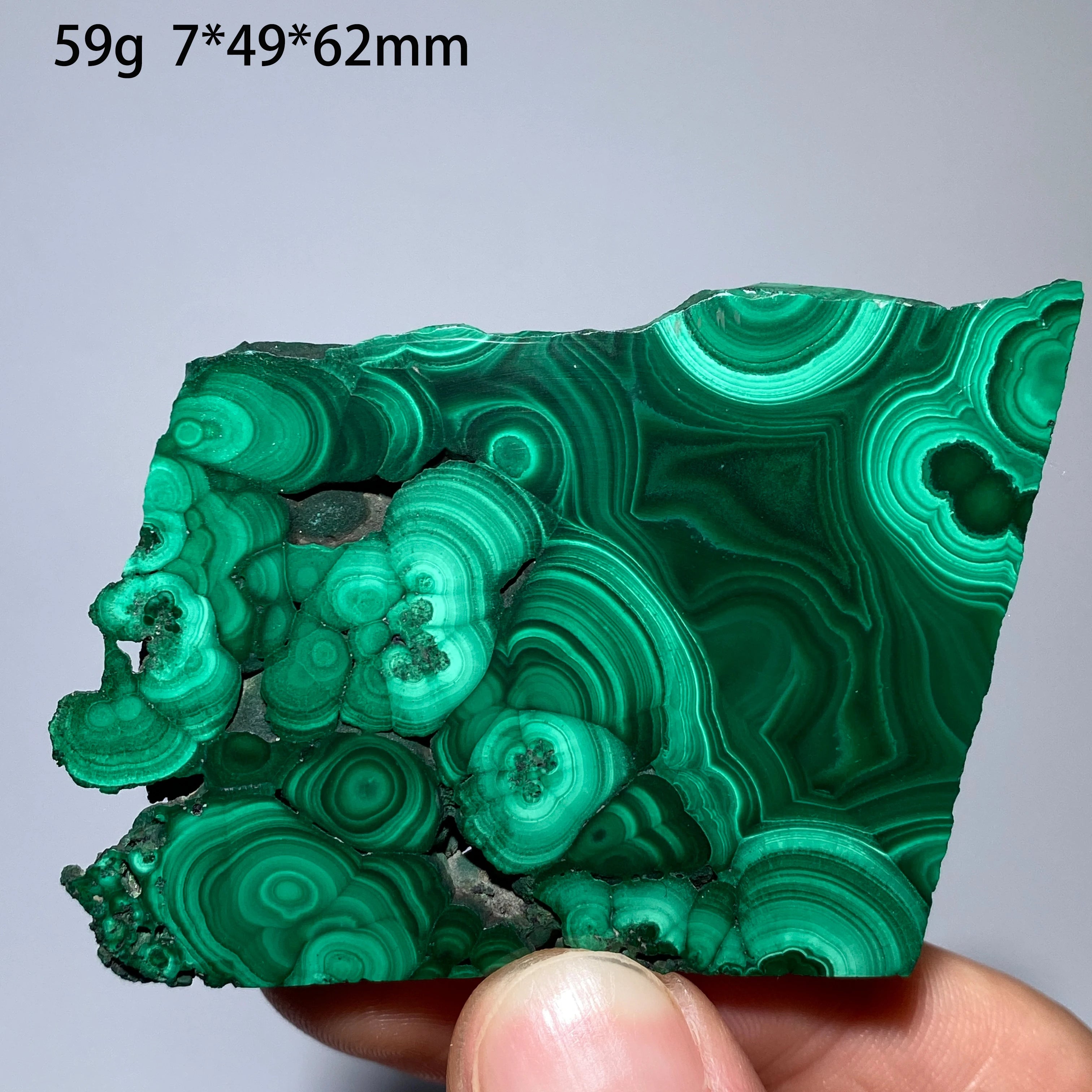 Malachite Naturale - Fetta Lucidata Cristallo Minerale per Decorazione