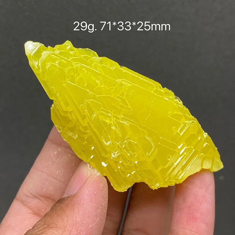 Zolfo Naturale Giallo 100% - Cristallo Minerale Specimen del Myanmar