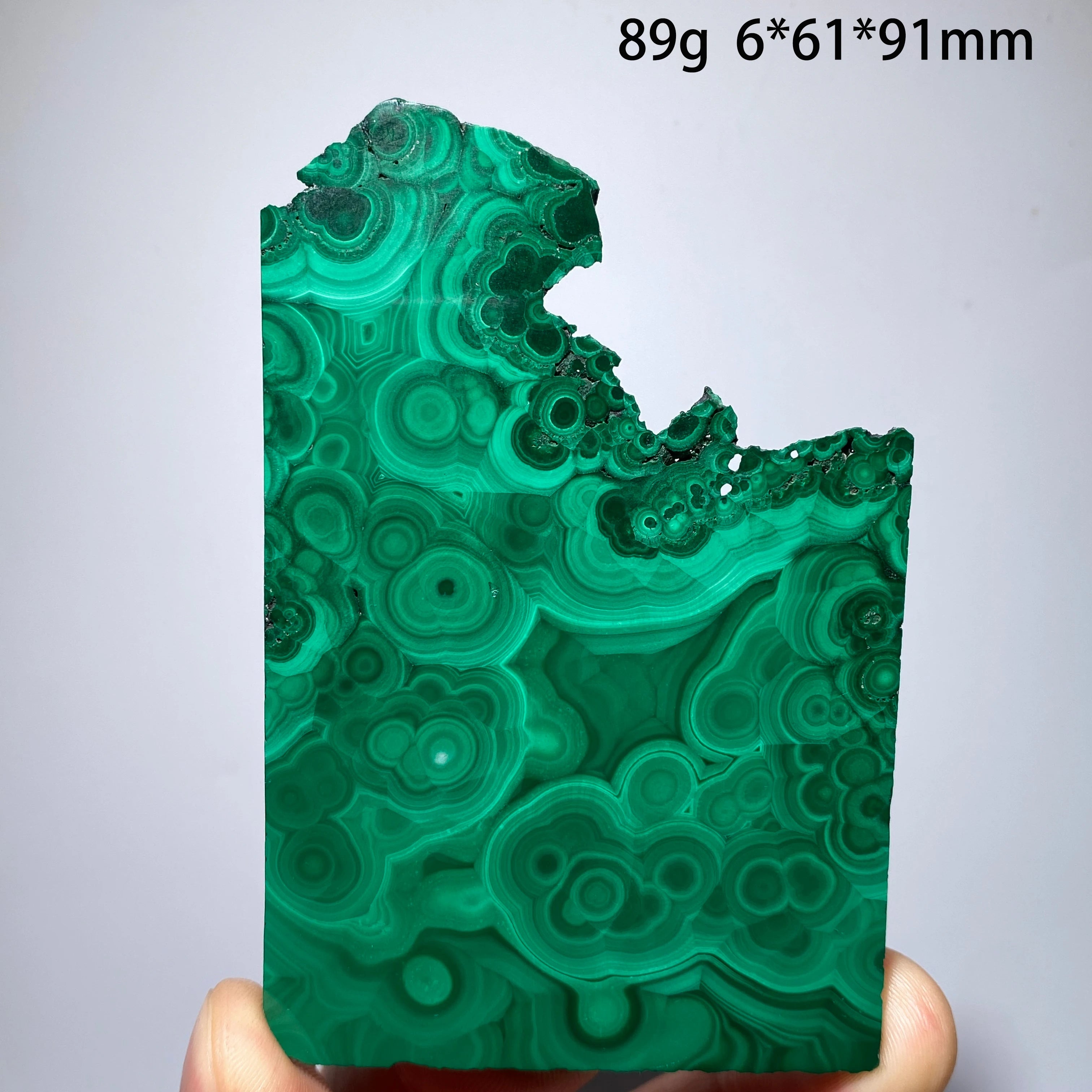 Malachite Naturale - Fetta Lucidata Cristallo Minerale per Decorazione