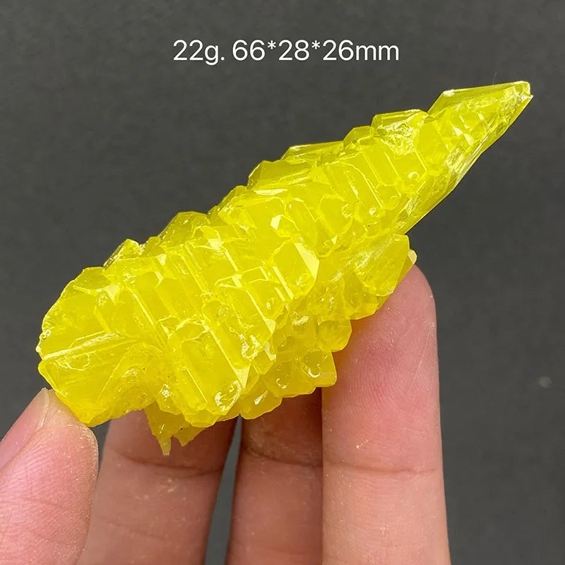 Zolfo Naturale Giallo 100% - Cristallo Minerale Specimen del Myanmar