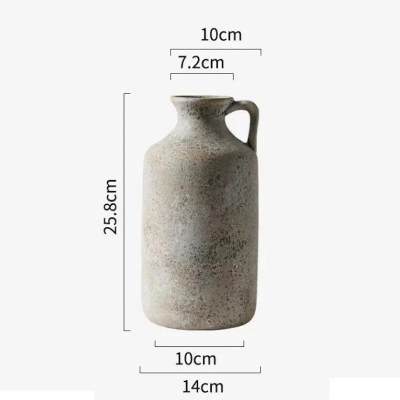 Vaso in Ceramica Vintage Fatto a Mano
