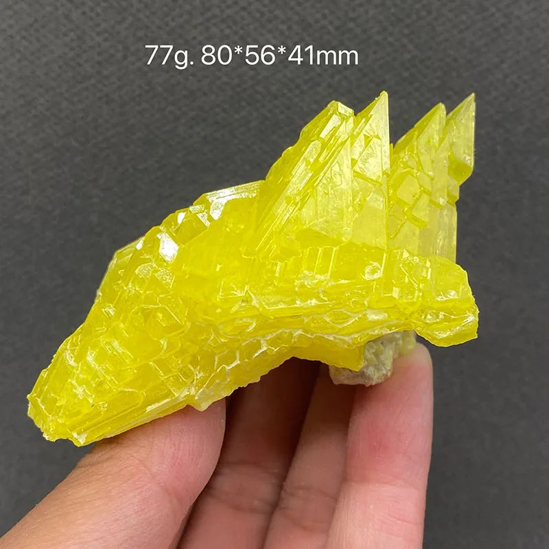 Zolfo Naturale Giallo 100% - Cristallo Minerale Specimen del Myanmar