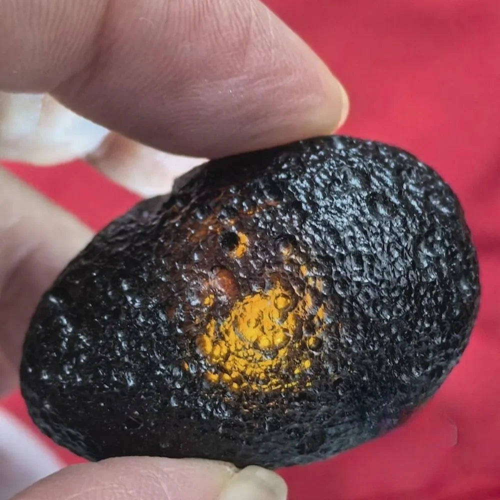 Tektite Nera Naturale - Meteorite Pietra Grezza Specimen per Gioielli DIY
