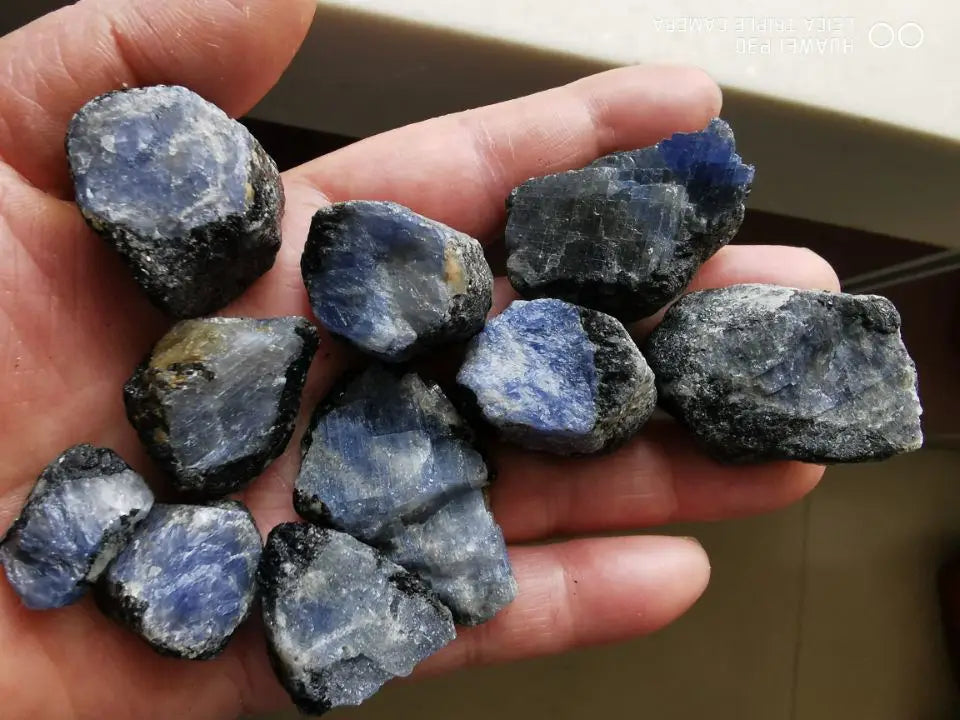 Corindone Blu Naturale Grezzo - Zaffiro Grezzo Raro Specimen 100g