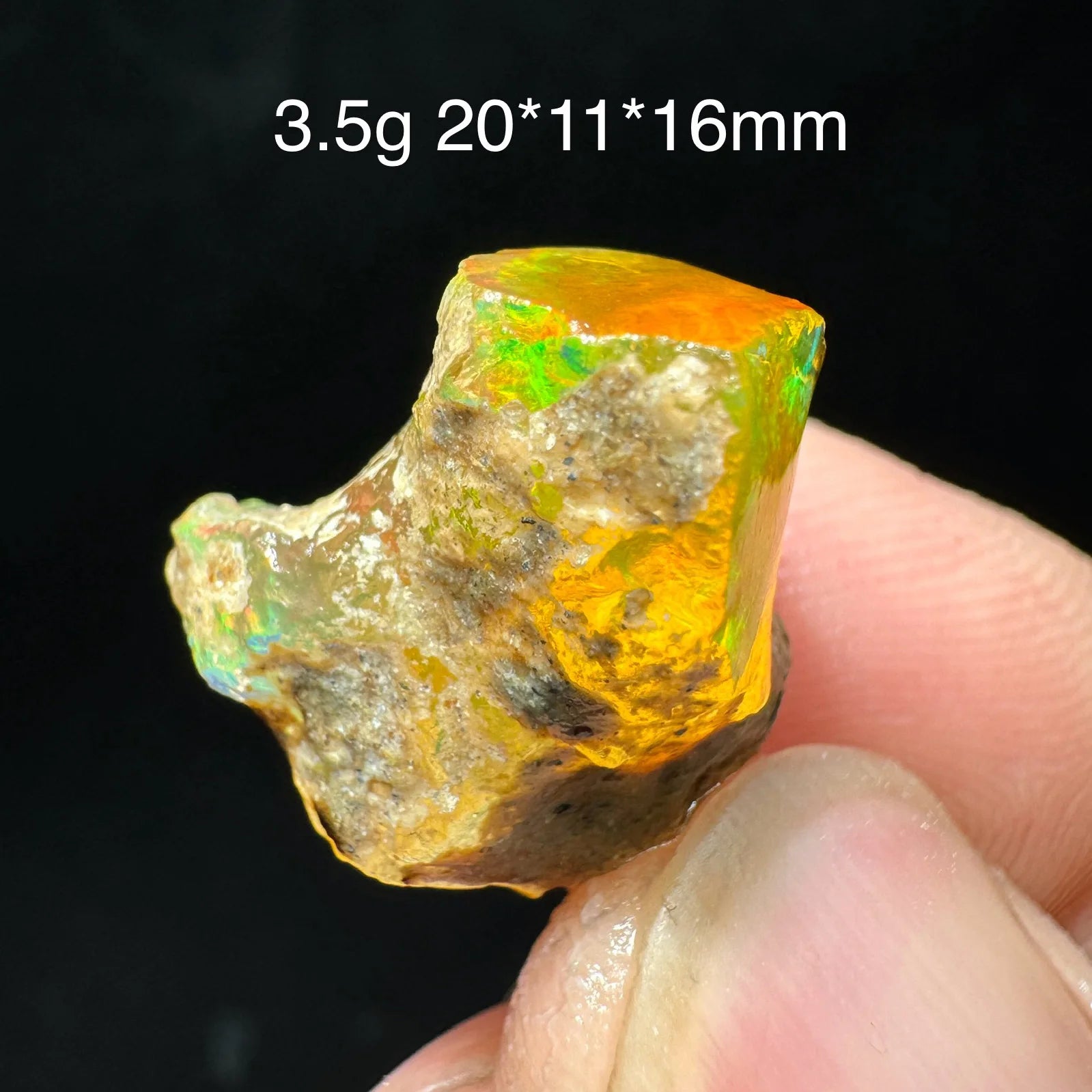 Opale Etiope Naturale Colorato - Da Conservare in Acqua Specimen Gemma