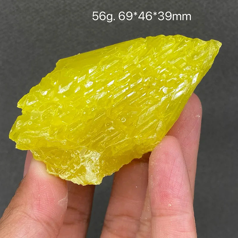 Zolfo Naturale Giallo 100% - Cristallo Minerale Specimen del Myanmar