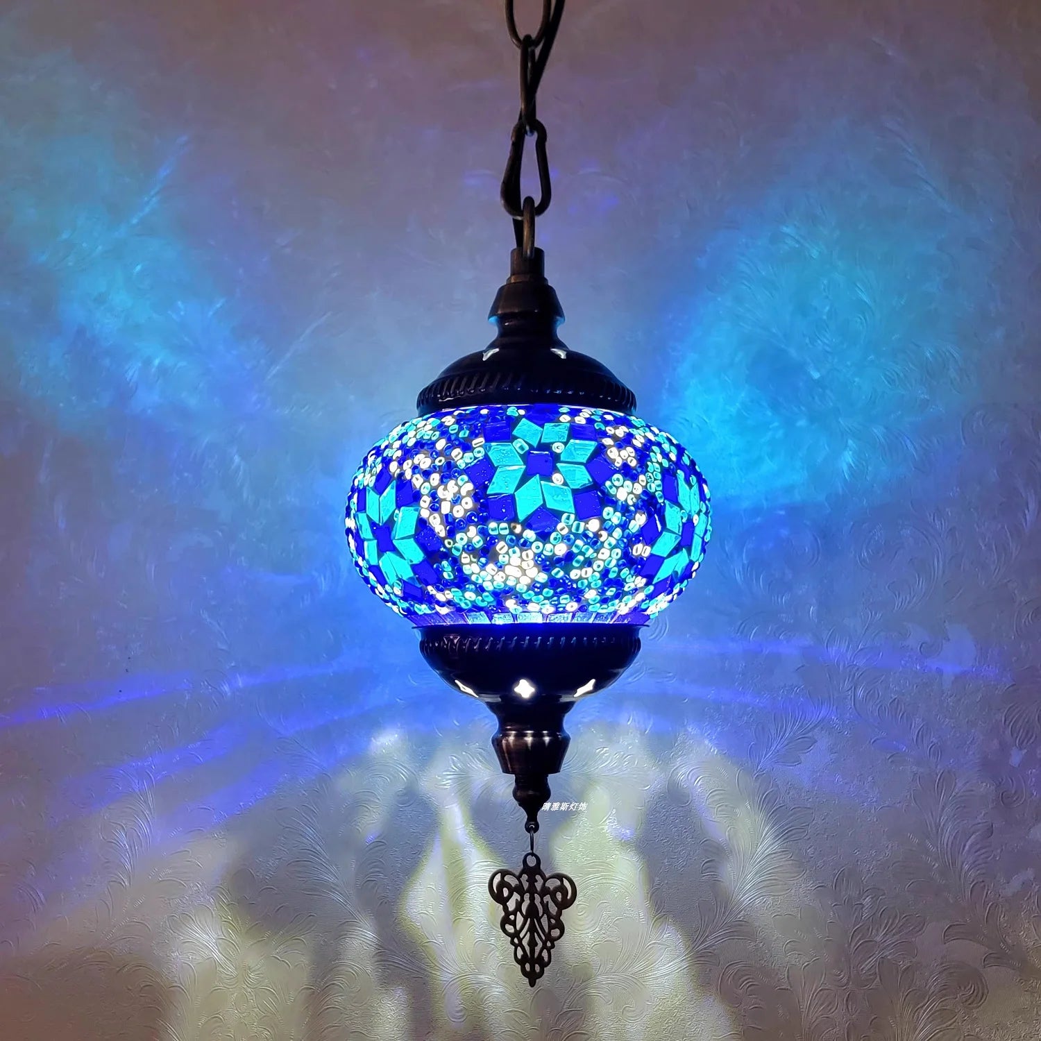 Lampada a Sospensione Mosaico Art Déco Fatta a Mano - Stile Turco Romantico E27