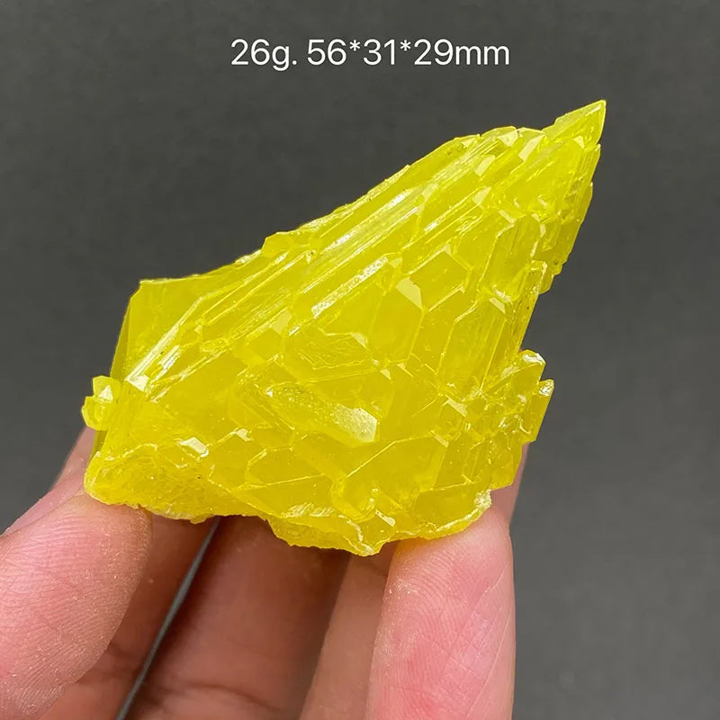 Zolfo Naturale Giallo 100% - Cristallo Minerale Specimen del Myanmar