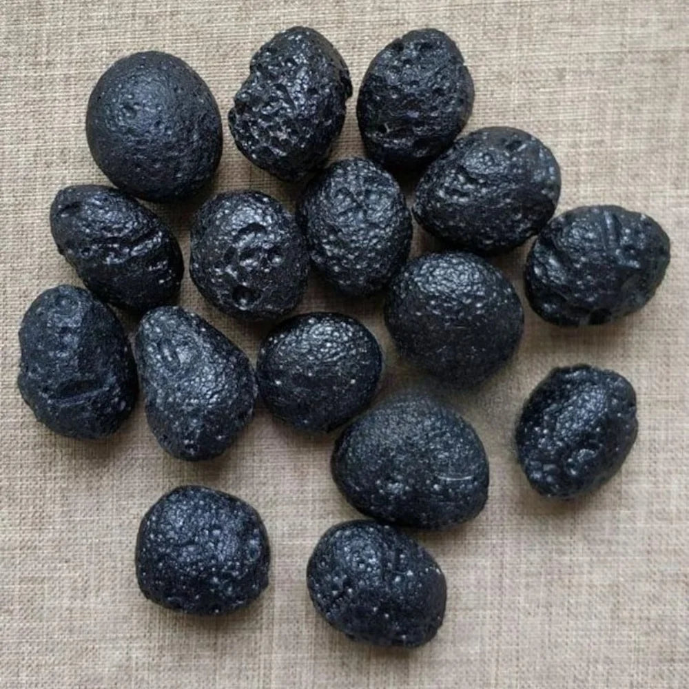 Tektite Nera Naturale - Meteorite Pietra Grezza Specimen per Gioielli DIY