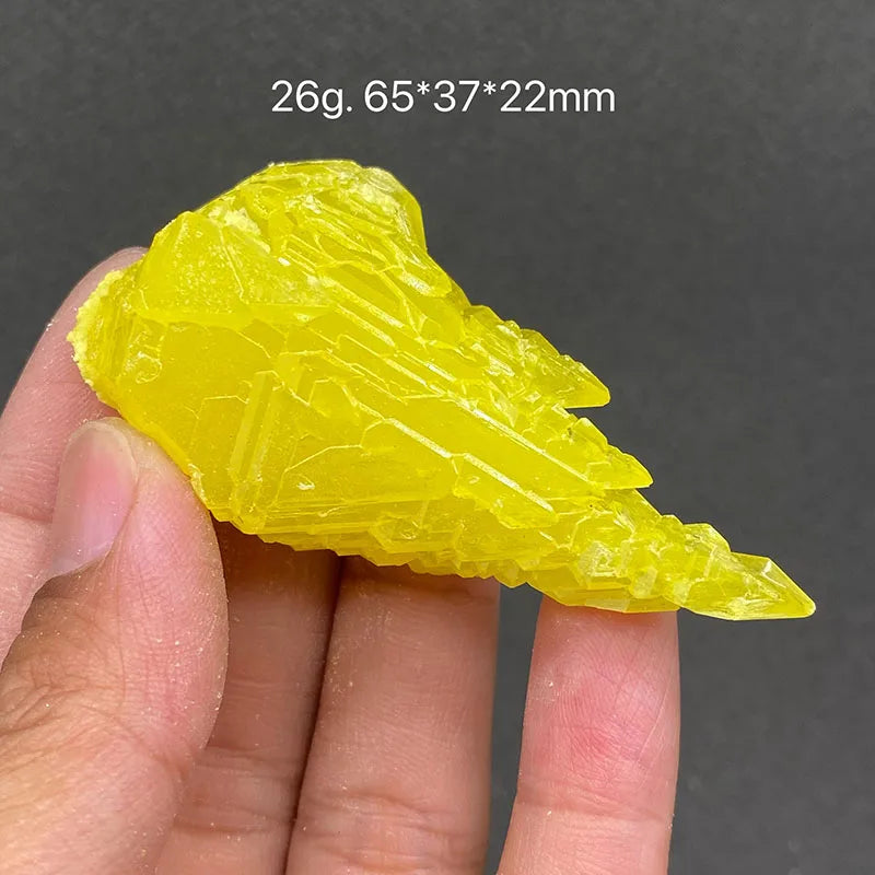 Zolfo Naturale Giallo 100% - Cristallo Minerale Specimen del Myanmar