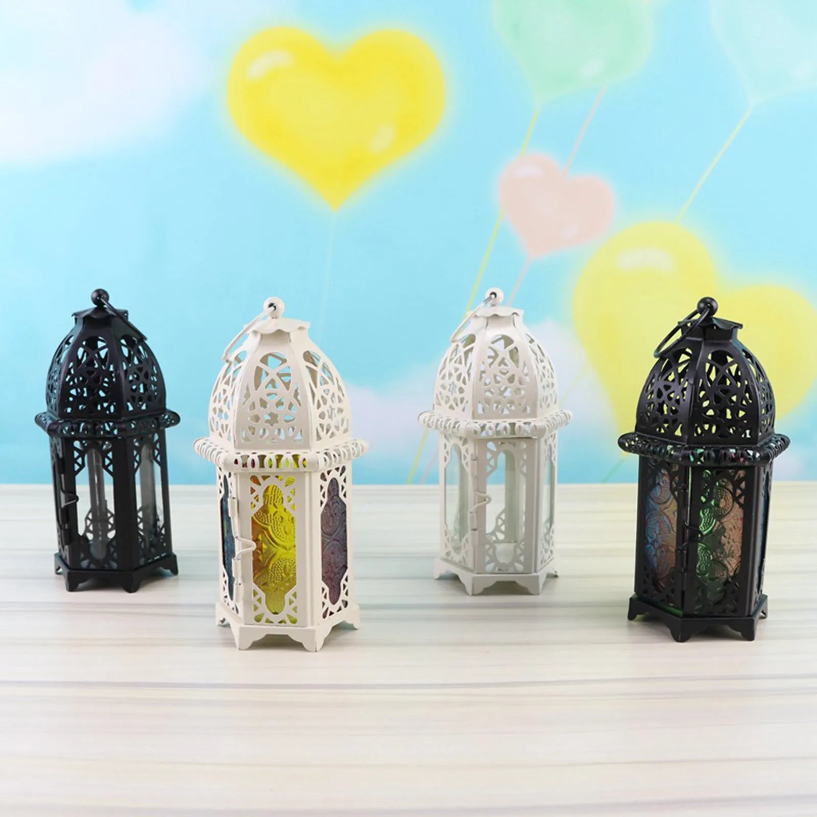 Portacandela Lanterna Vintage Stile Marocchino - Decorazione per Feste e Casa