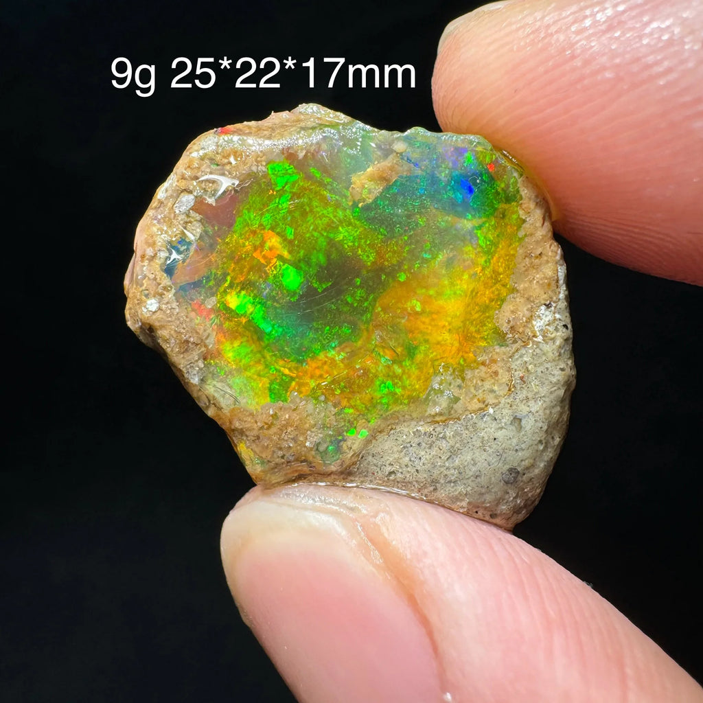 Opale Etiope Naturale Colorato - Da Conservare in Acqua Specimen Gemma