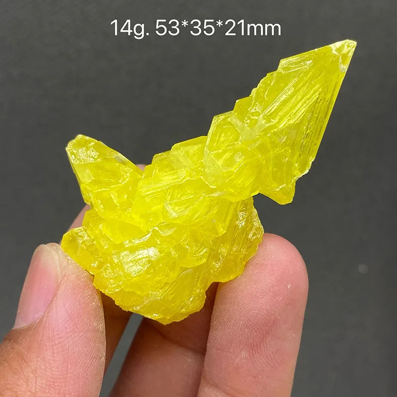 Zolfo Naturale Giallo 100% - Cristallo Minerale Specimen del Myanmar