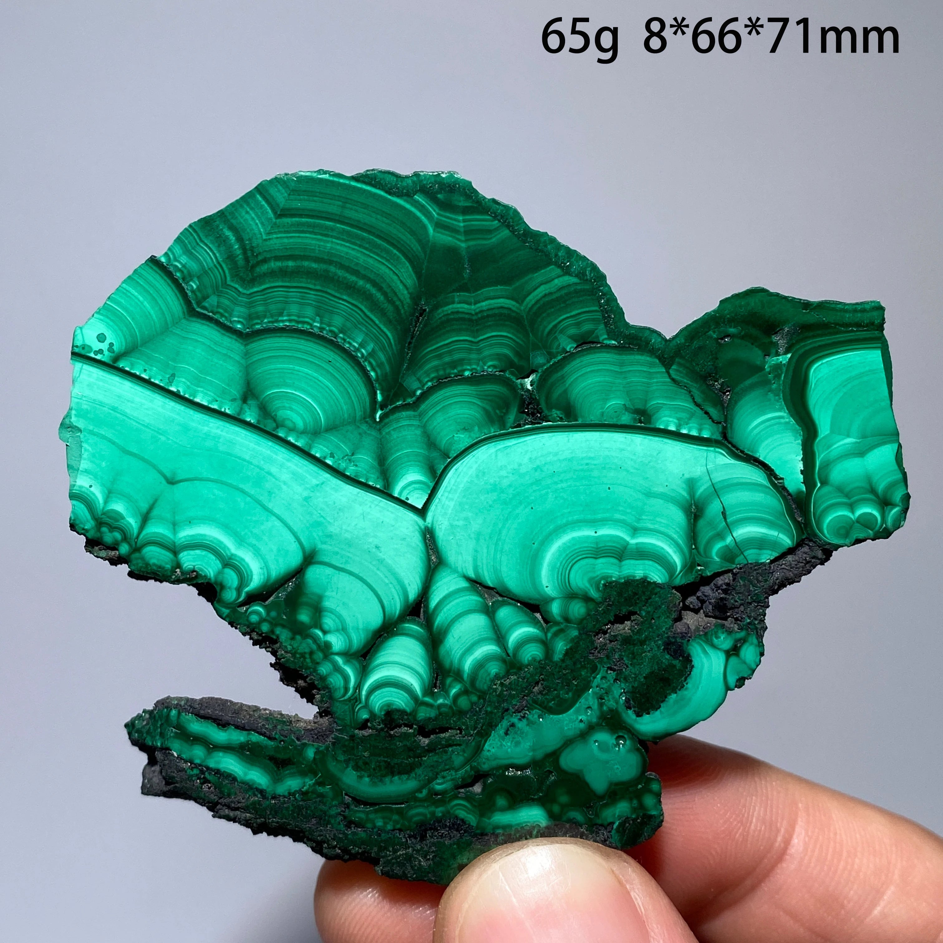 Malachite Naturale - Fetta Lucidata Cristallo Minerale per Decorazione
