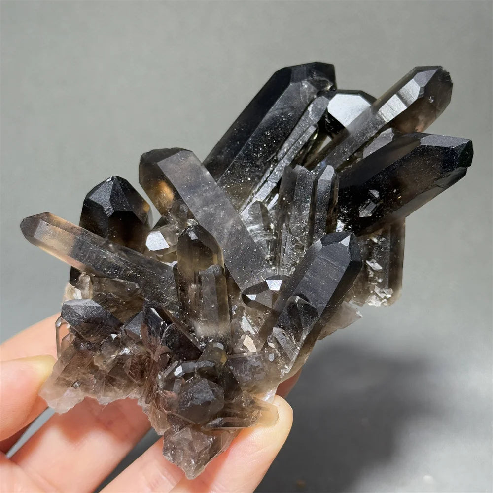 Natural Black Crystal Mineral Specimen Rough Original Stone Healing Meditation Energy Collection Home Decoration Gifts