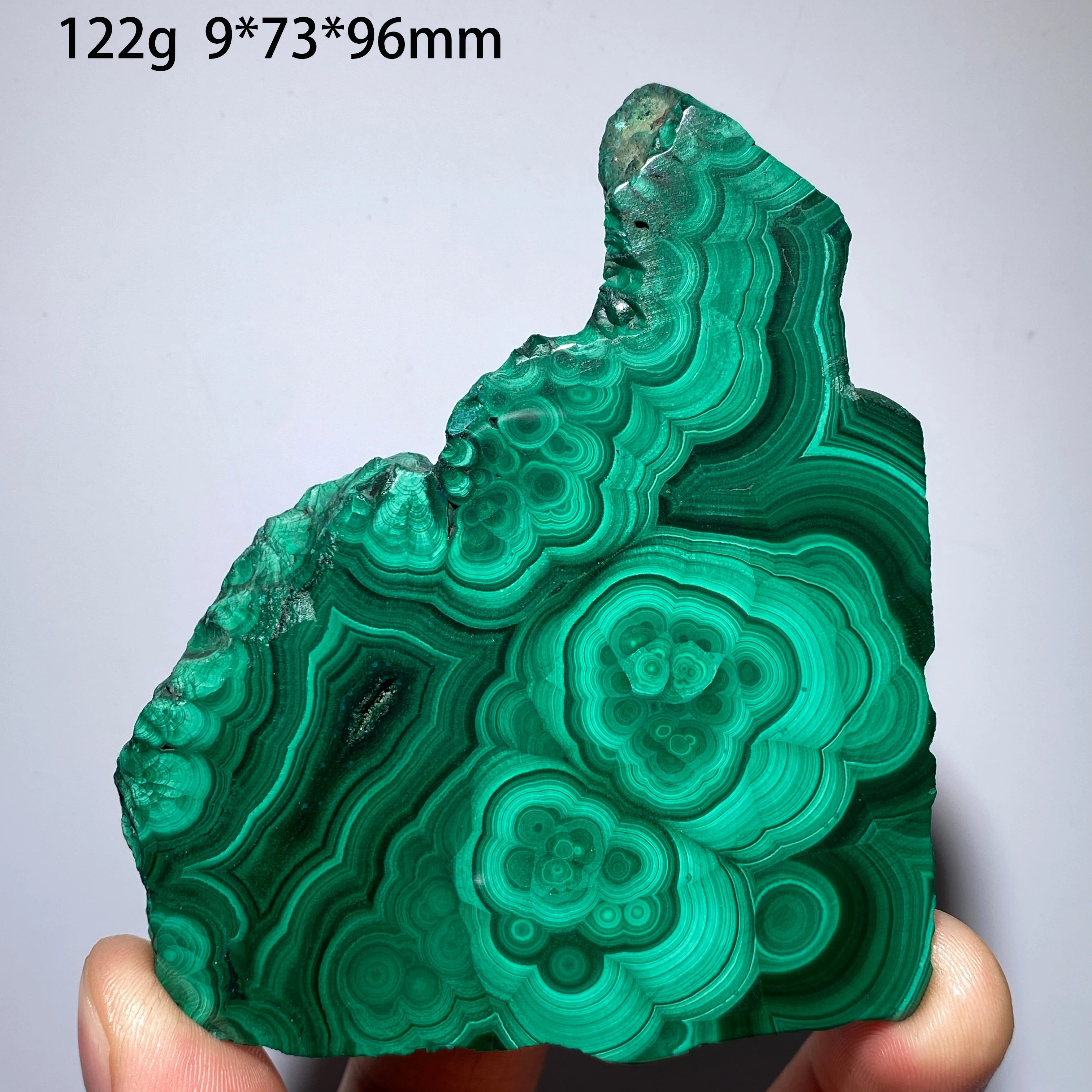 Malachite Naturale - Fetta Lucidata Cristallo Minerale per Decorazione