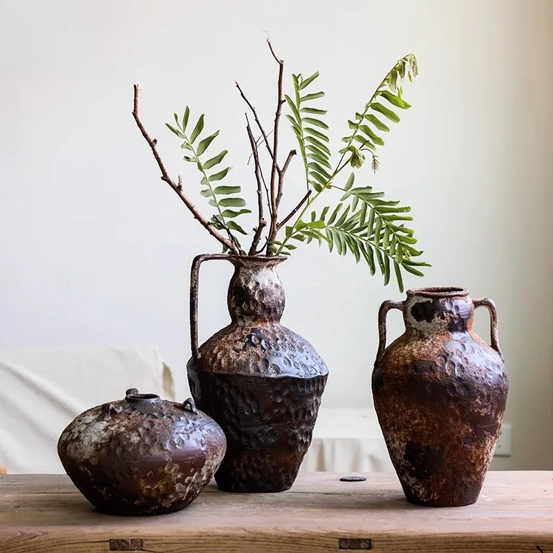 Vasi in Ceramica Stoneware Wabi-Sabi - Stile Retrò & Nostalgia