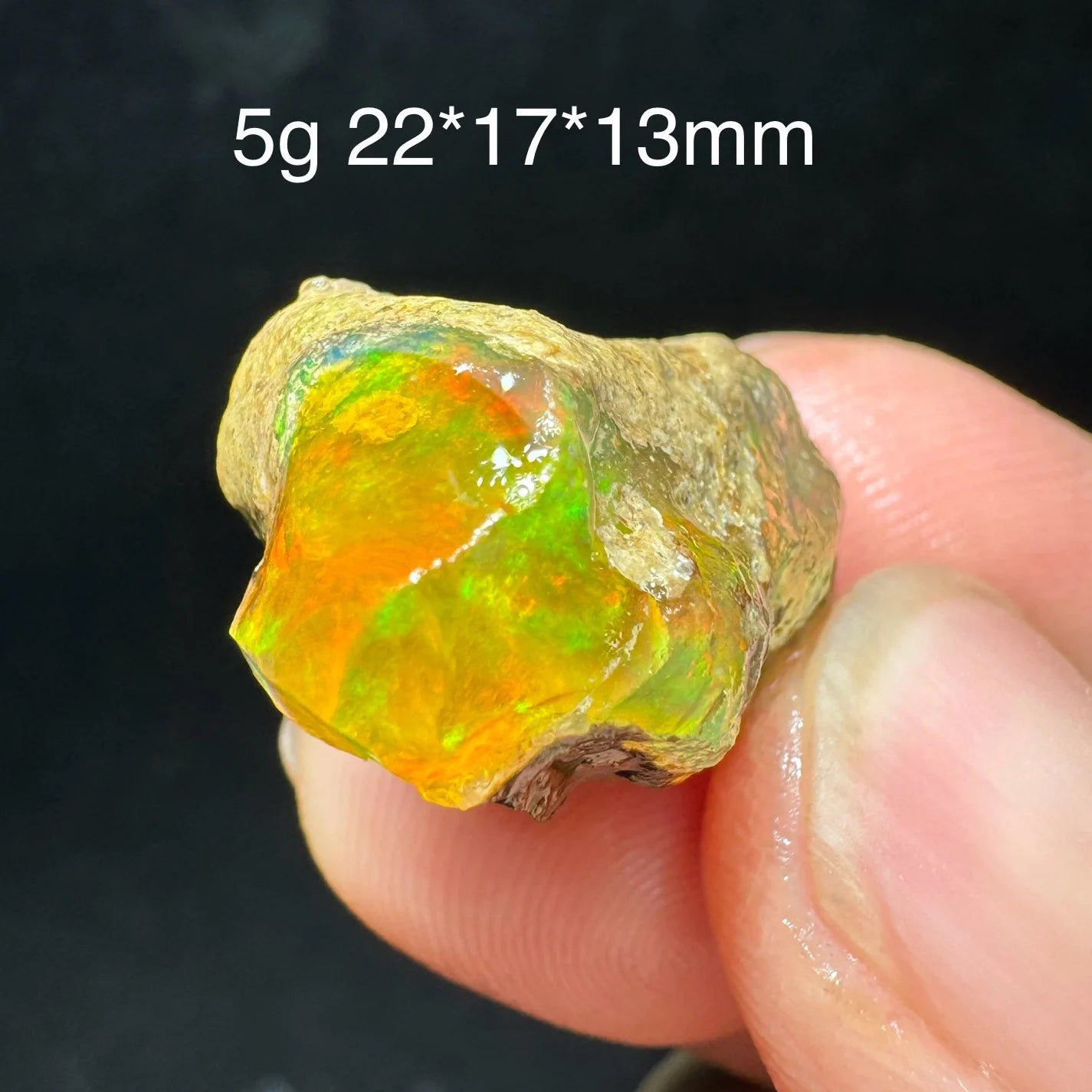 Opale Etiope Naturale Colorato - Da Conservare in Acqua Specimen Gemma