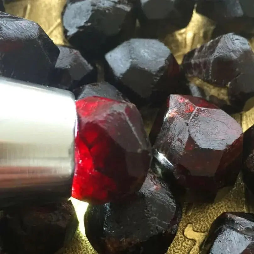 Granato Rosso Naturale Grezzo 100% - Cristallo Gemma Specimen Guarigione
