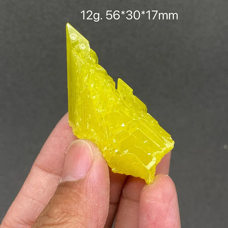 Zolfo Naturale Giallo 100% - Cristallo Minerale Specimen del Myanmar